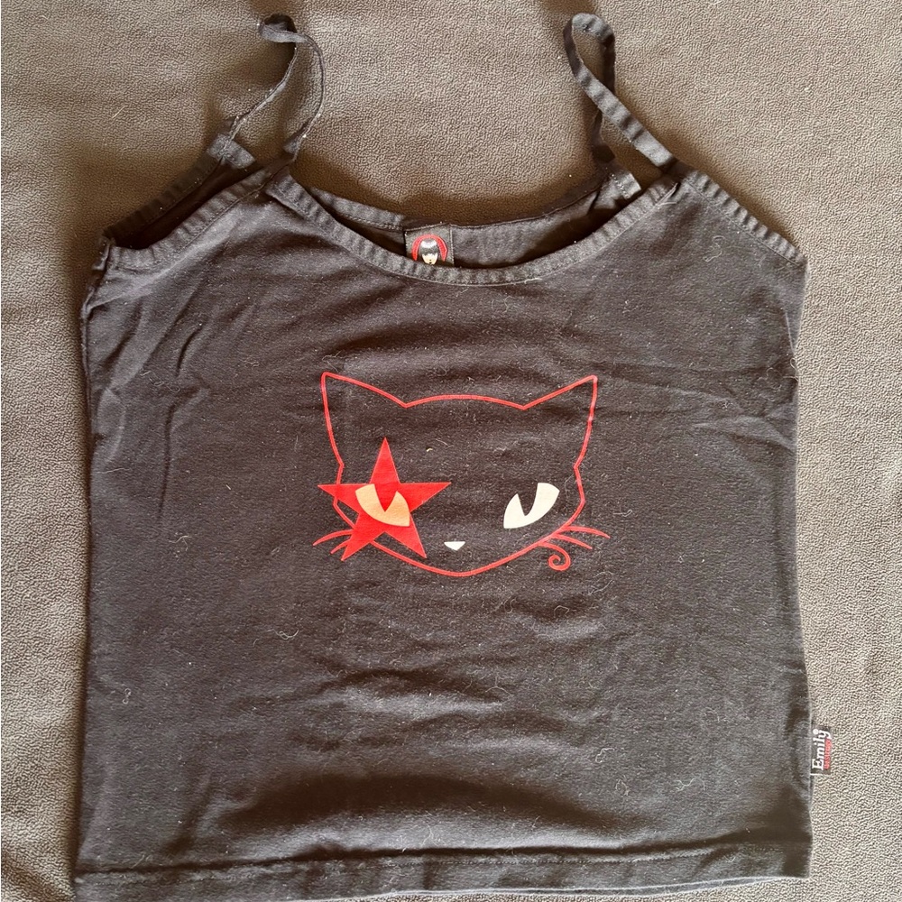 RARE Vintage 2 Piece Y2K Emily the Strange Pajama Set
